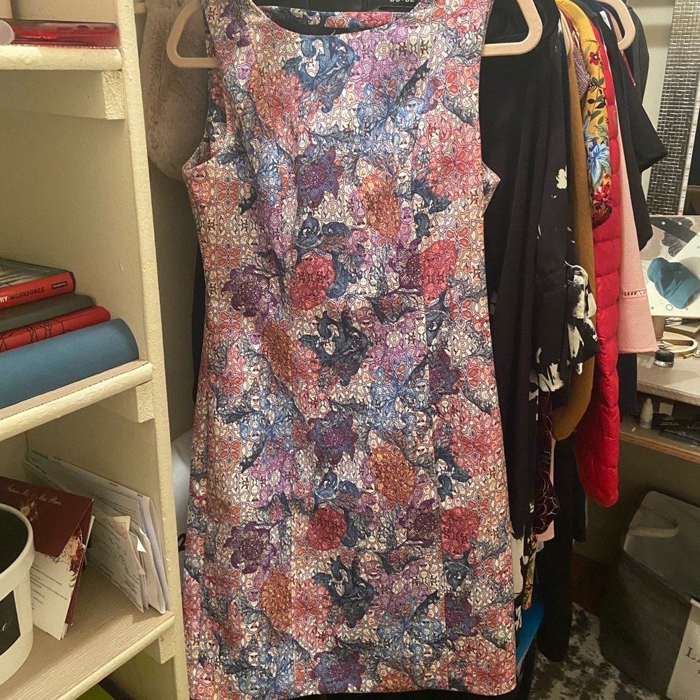 H&M high neck floral printed dress size 10 - Picture 3 of 6